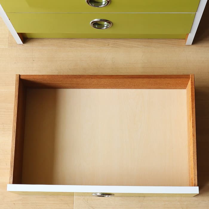 アンティーク レトロポップ 7段 チェスト 昭和レトロ スペースエイジ グリーン