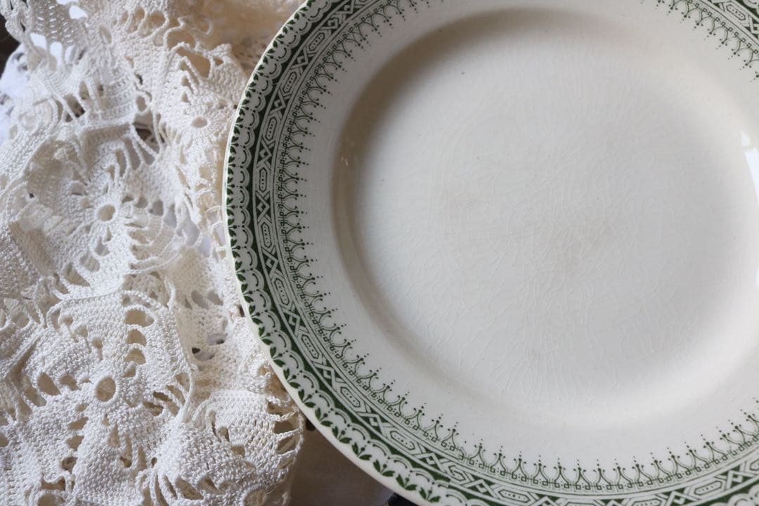 グリーン　コンポティエ　ケーキ台　クレールフォンテーヌ　ジャスミン