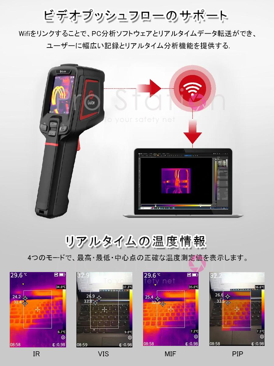 サーマルカメラ 赤外線 サーモグラフィーカメラ Guide「TGC-E2.A」