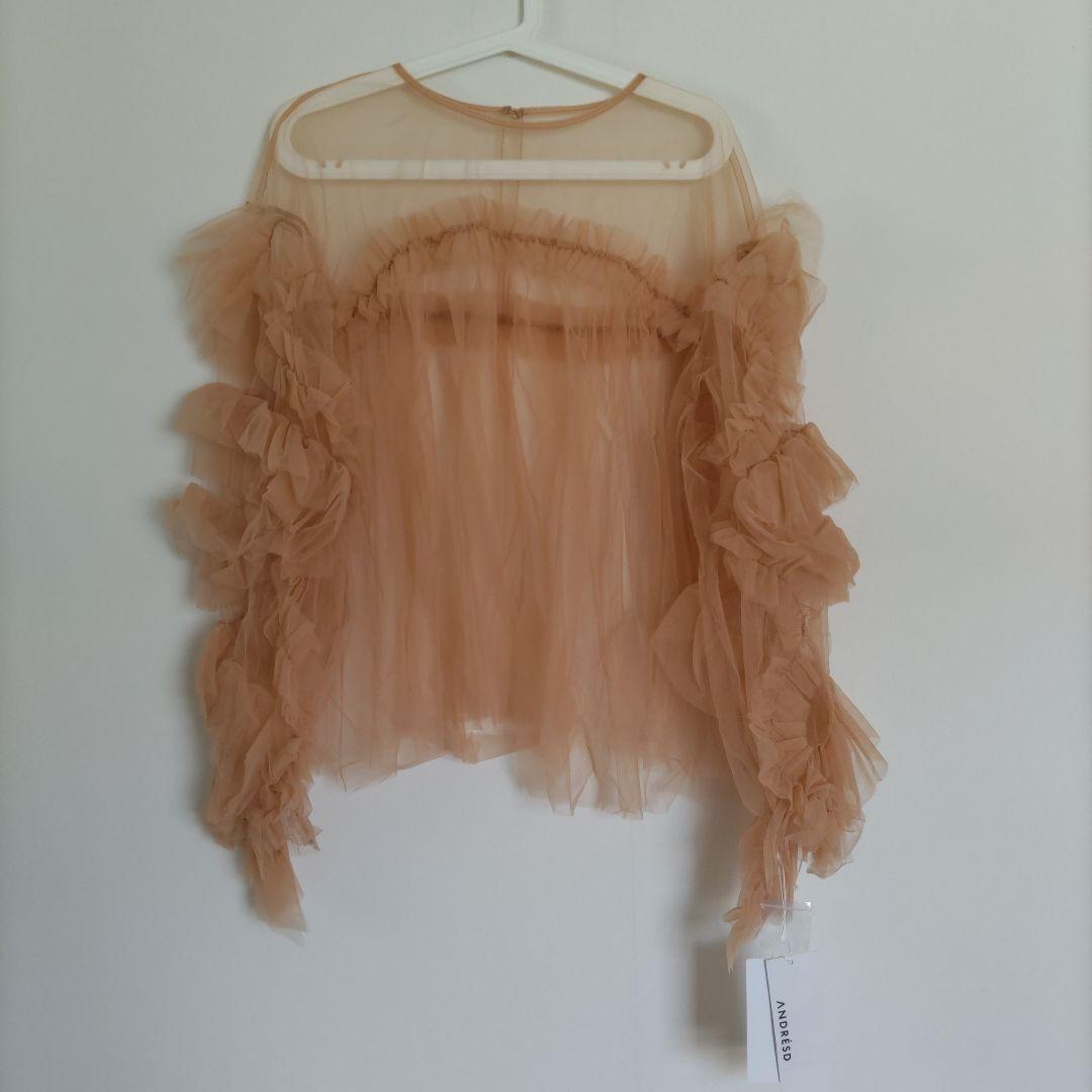 タグ付 【ANDRESD / niana】 デコラティブチュールトップス 結婚式