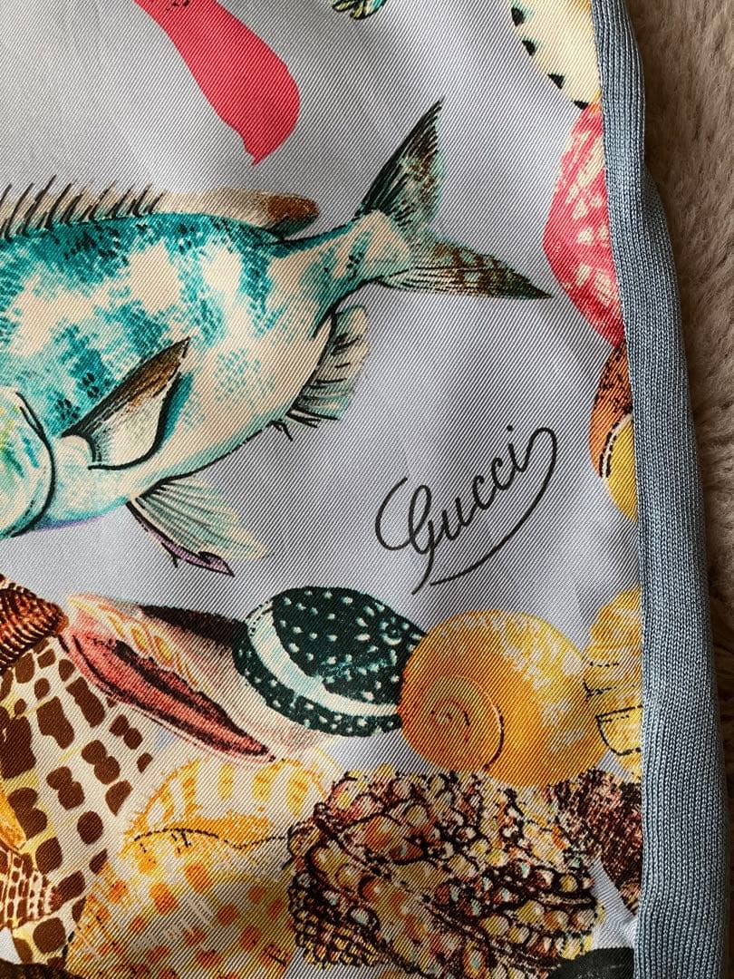 GUCCI 魚柄 Tシャツ Lサイズ