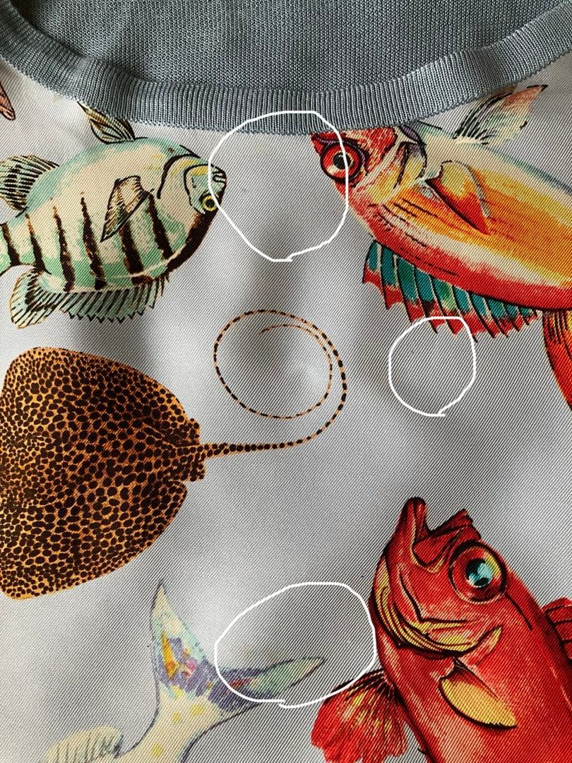 GUCCI 魚柄 Tシャツ Lサイズ