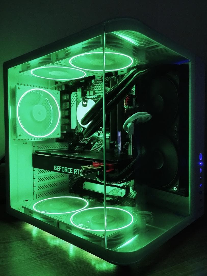 ゲーミングPC/i7 10700/RTX2070S/新品NVMe1TB/水冷