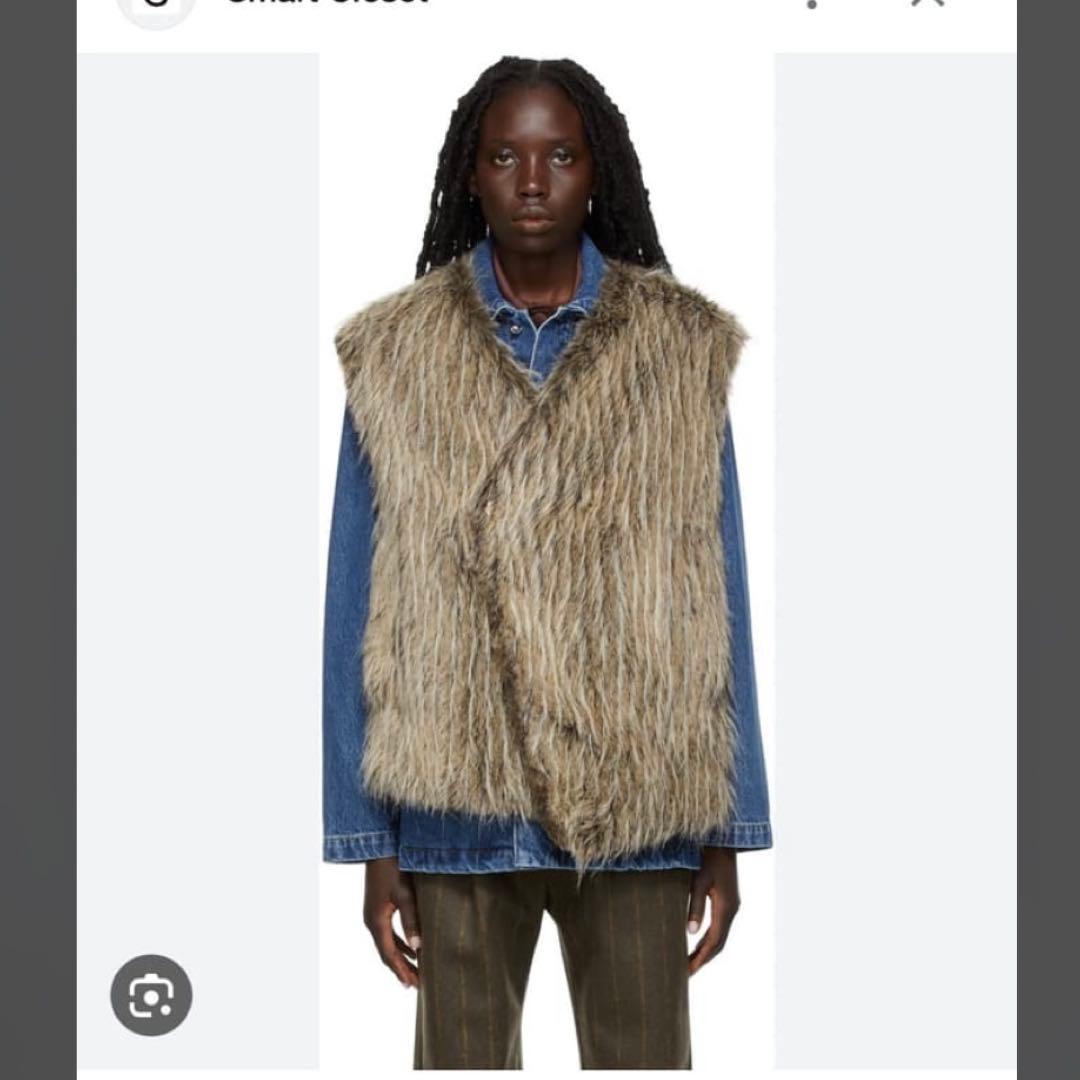 美品 namacheko ナマチェコ フェイクファー ベスト