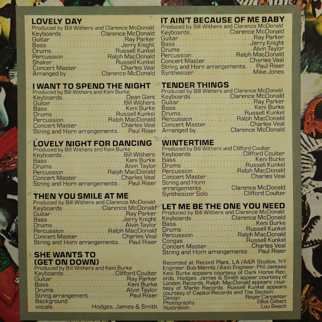 ★ＵＳオリジナル盤★『ＭＥＮＡＧＥＲＩＥ』ビル・ウィザースＬＰ