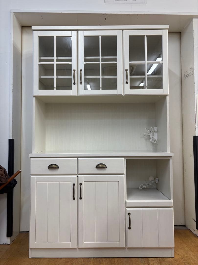 M120　ニトリ製　レンジボード　カップボード　食器棚　幅1190ｍｍ