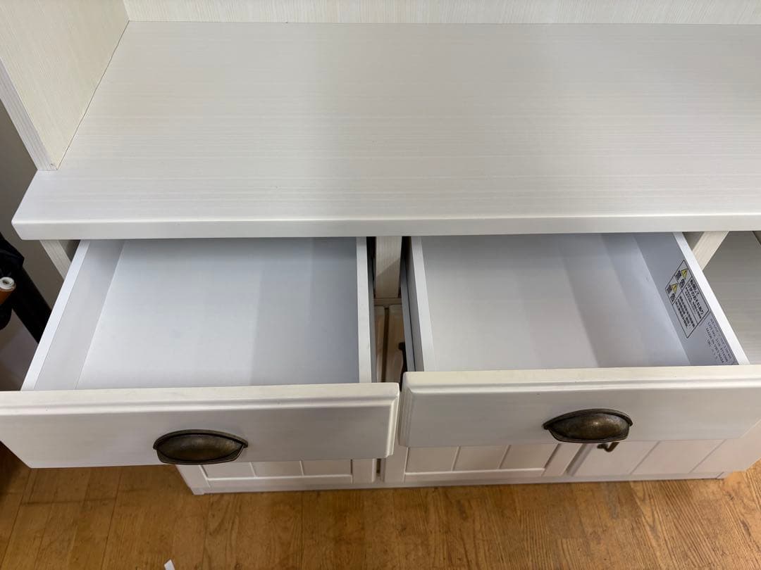 M120　ニトリ製　レンジボード　カップボード　食器棚　幅1190ｍｍ