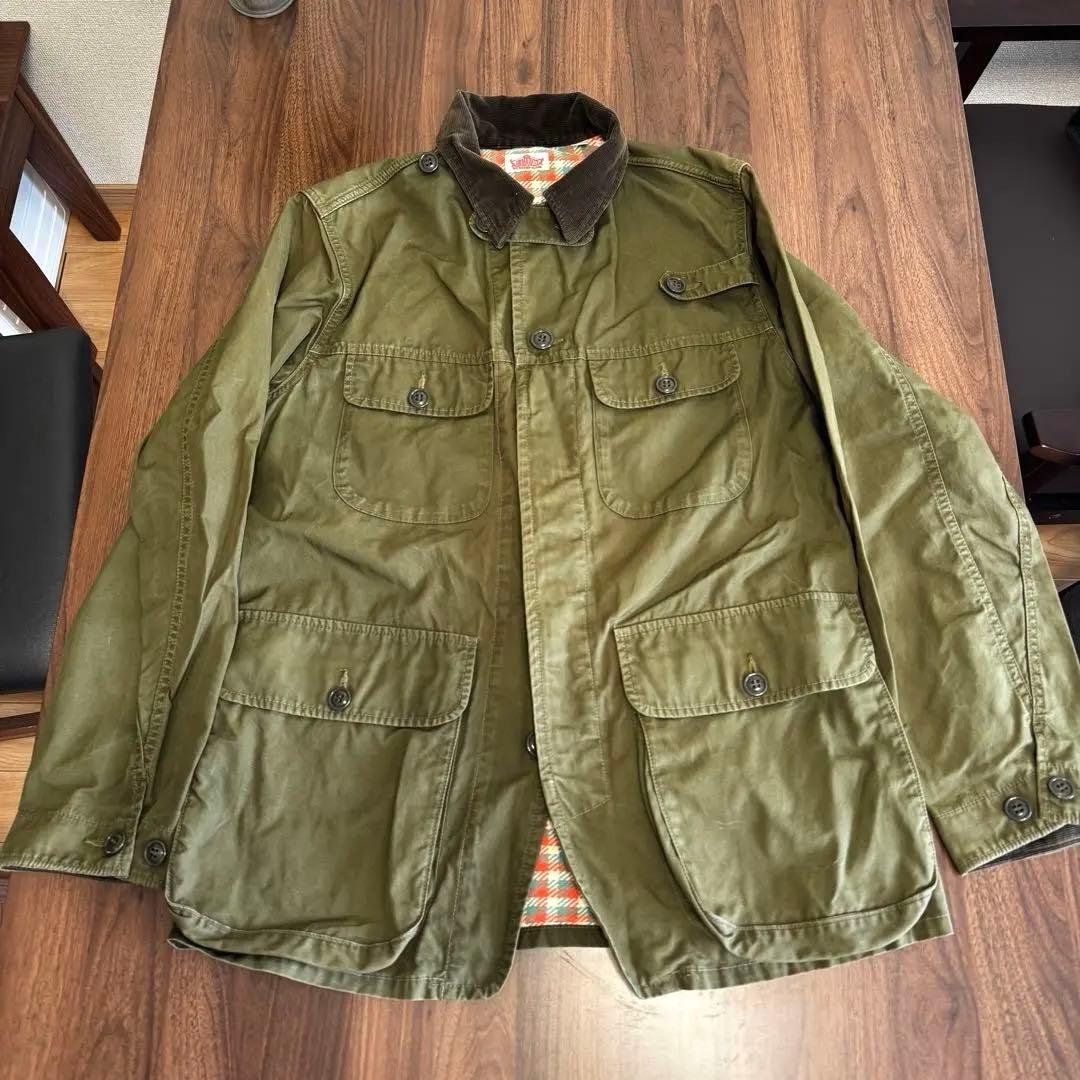 ハリウッドランチマーケット ミリタリージャケット チェック裏地 日本製 聖林公司