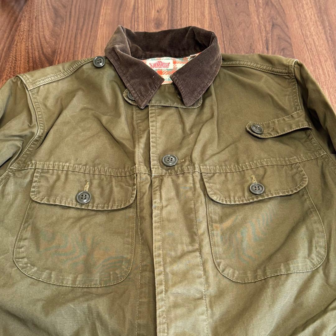 ハリウッドランチマーケット ミリタリージャケット チェック裏地 日本製 聖林公司
