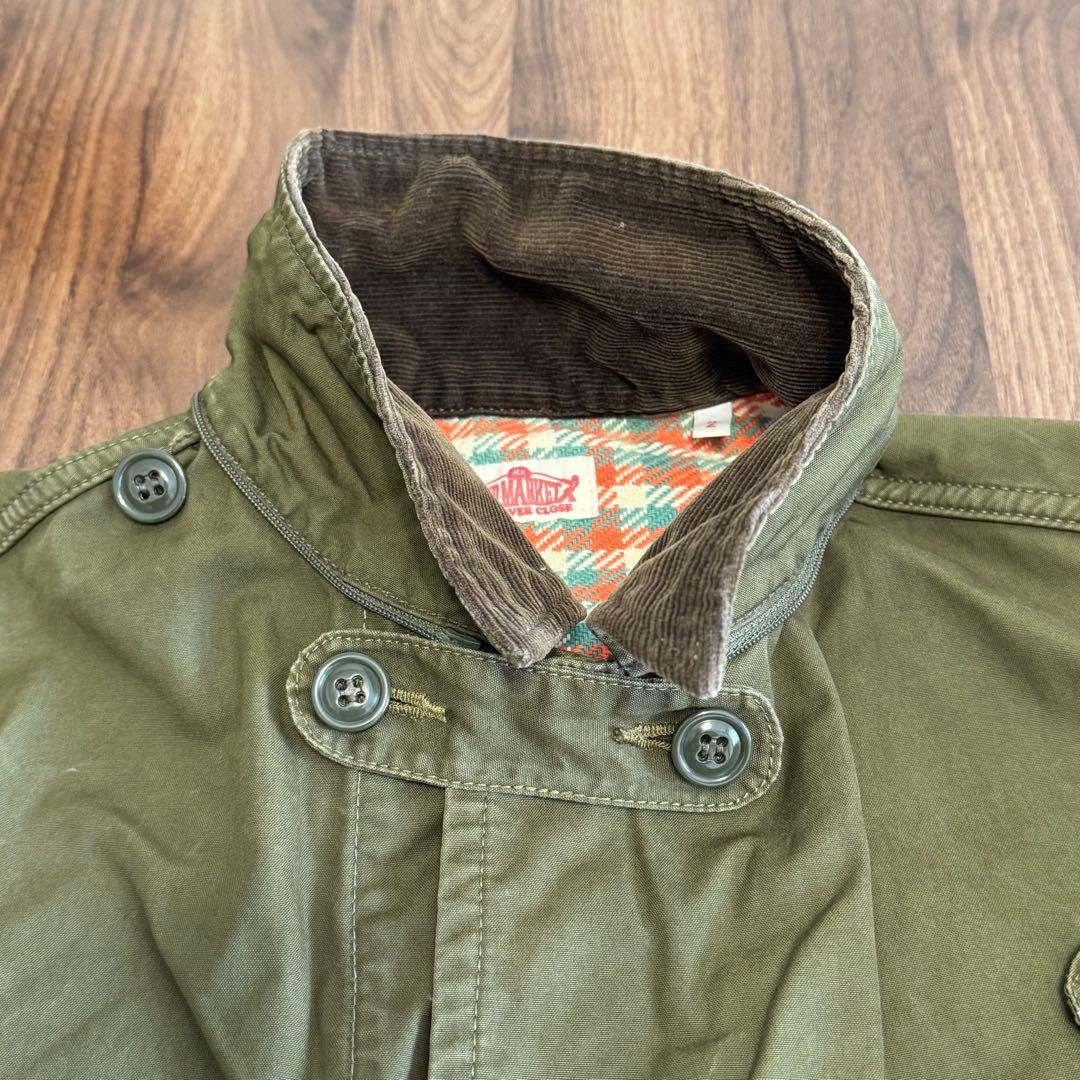 ハリウッドランチマーケット ミリタリージャケット チェック裏地 日本製 聖林公司