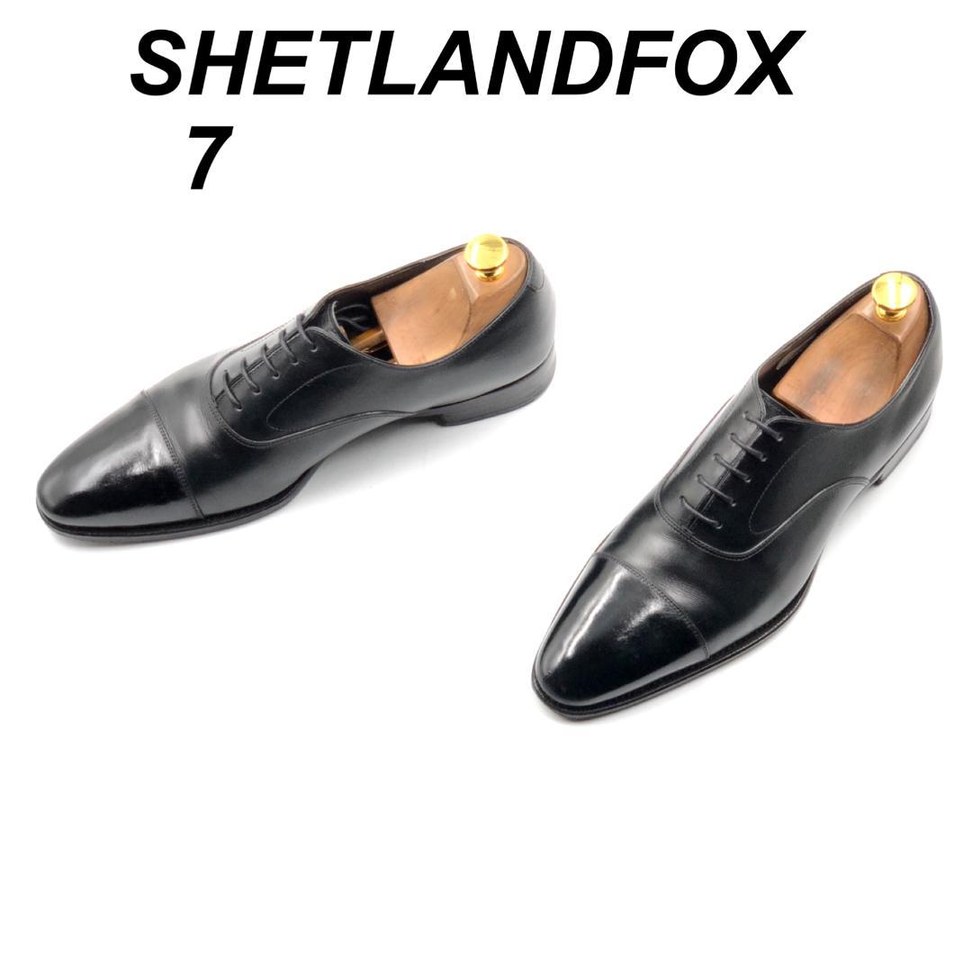 SHETLANDFOX 7 3016SF ストレートチップ 内羽根 黒