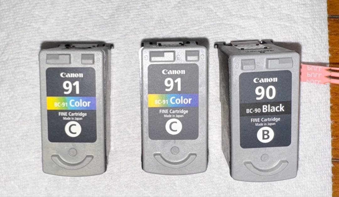 Canon純正一体型インク９２個　使用済み品まとめ売り 未使用品あり