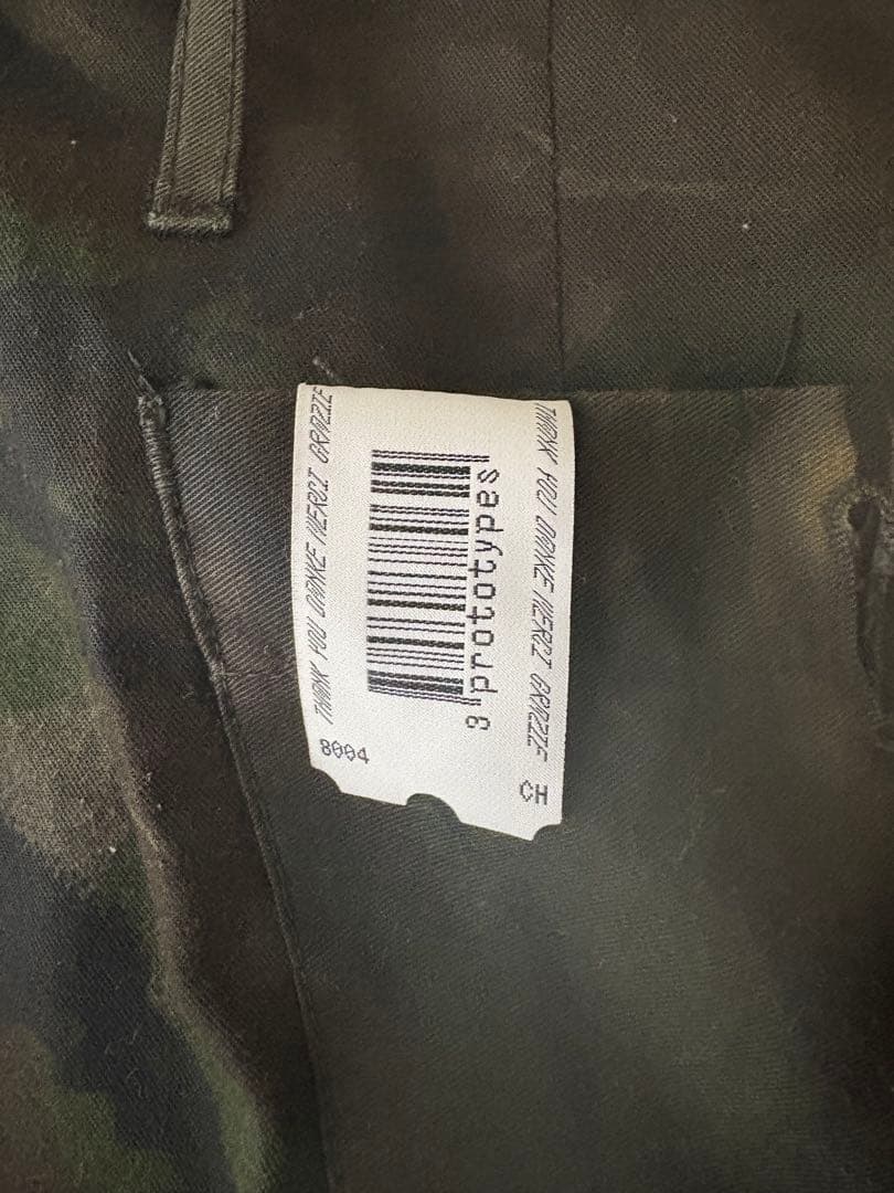 1*3様 PROTOTYPES カーキ New オーバーダイ 迷彩ショートパンツ
