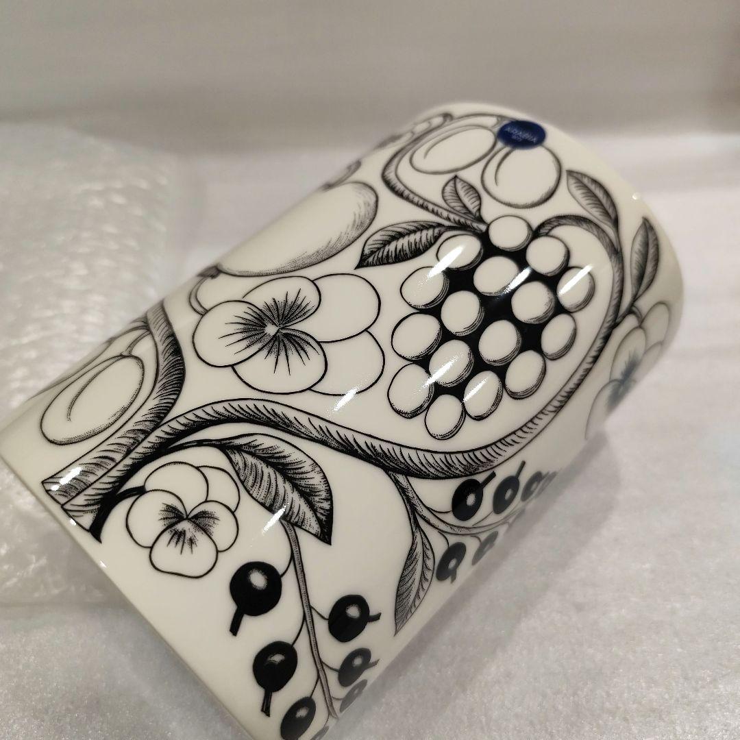 新品★ARABIA150年記念 限定品★ブラック パラティッシ フラワーベース