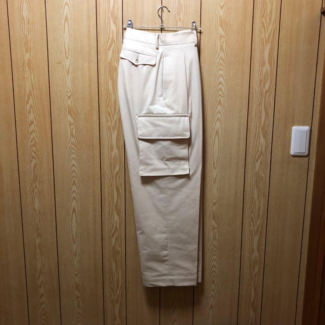 値下げ中！HERILLカーゴパンツ　高級コットン使用〈HERILL BEIGE〉
