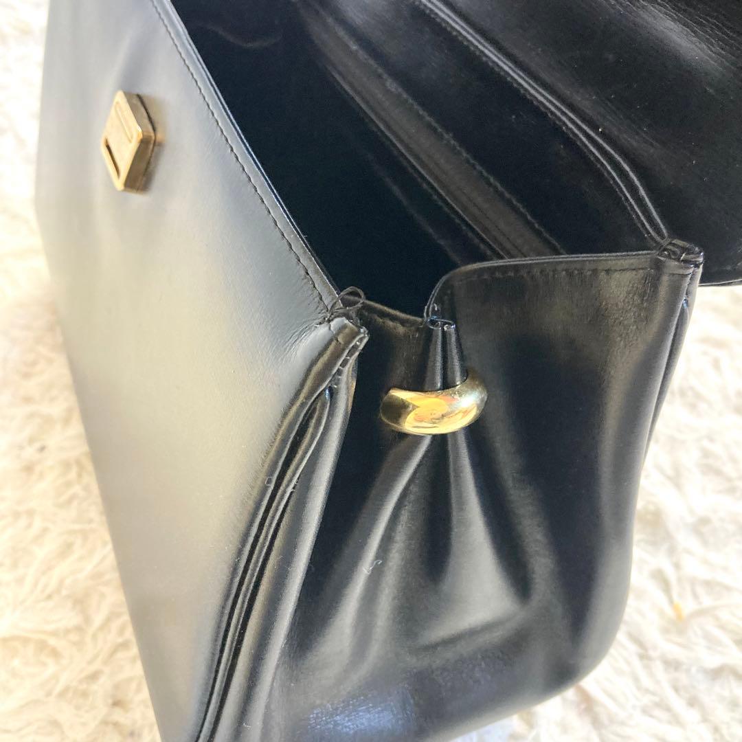 皇室御用達 濱野皮革工藝 HAMANO ハンドバッグ フォーマル 本革 冠婚葬祭