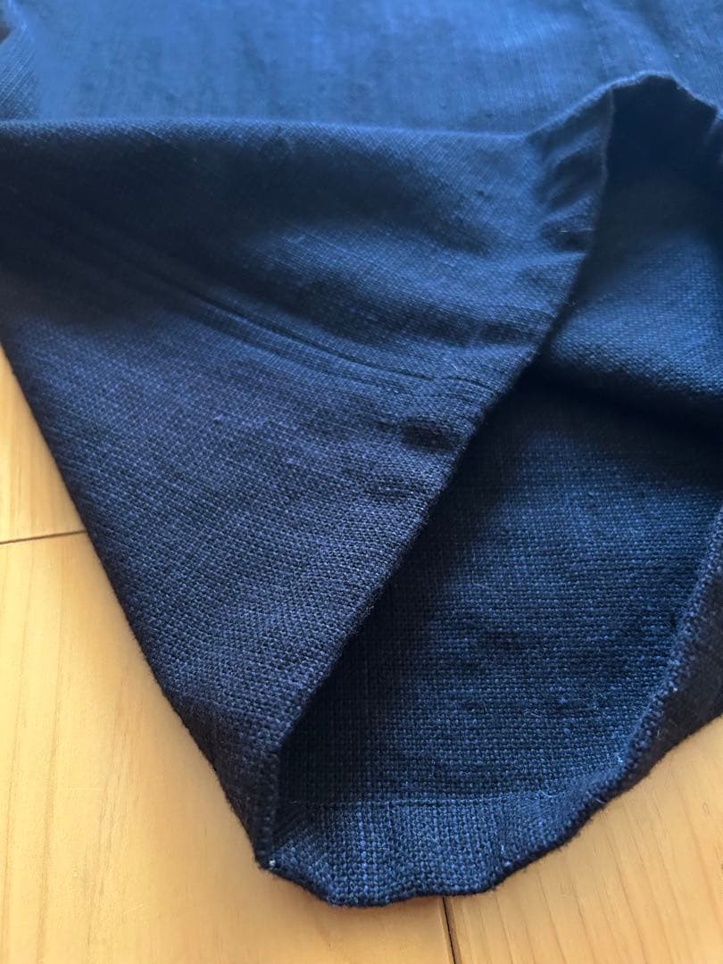 未使用タグ　’23 はけめワイドパンツ綿　ババグーリ手織り手つむぎヨーガンレール