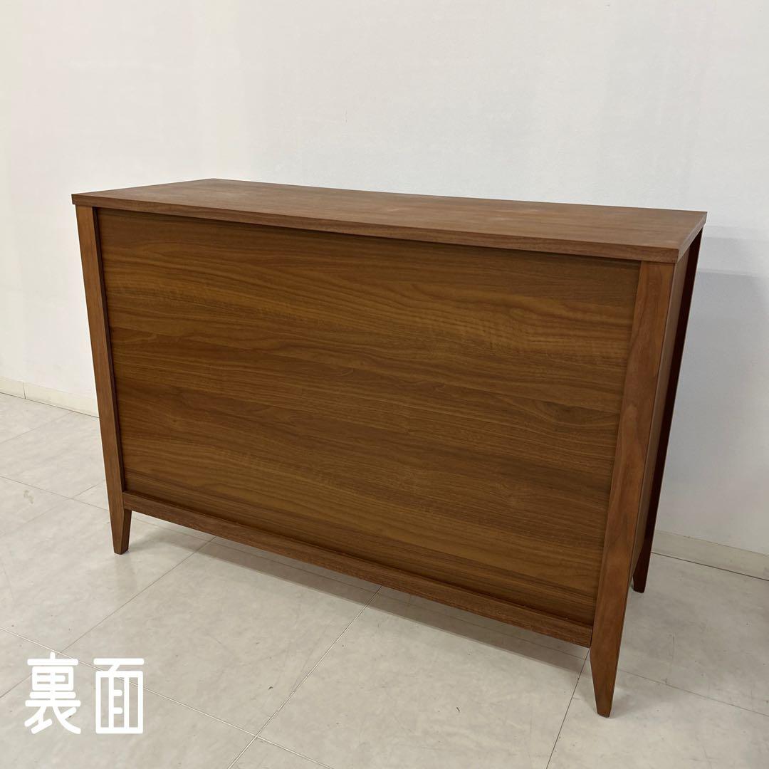 アウトレット★モダンなサイドボード キャビネット ウォールナット