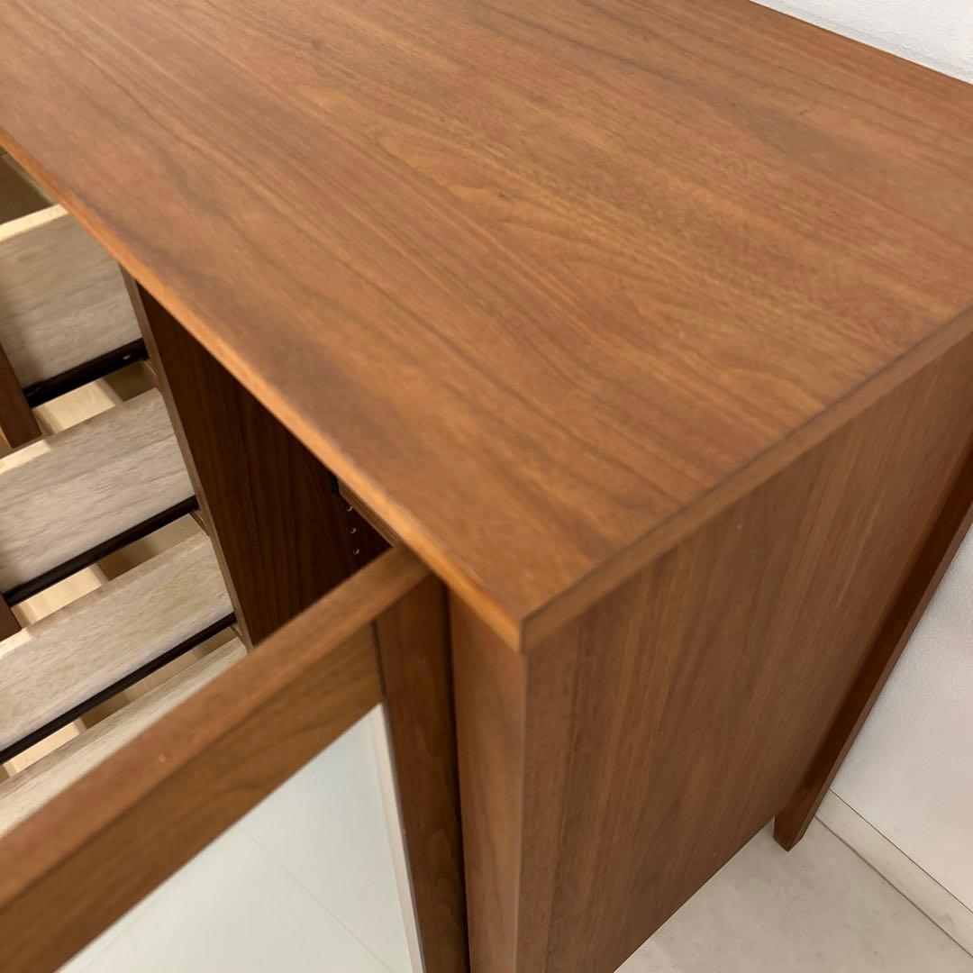 アウトレット★モダンなサイドボード キャビネット ウォールナット