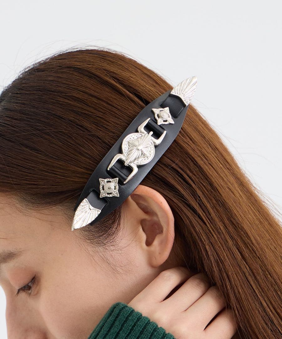 【新品未使用】TOGA TOO レザーバレッタ　黒