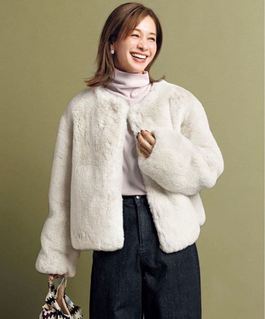 UNFILO エコファークロップドジャケット