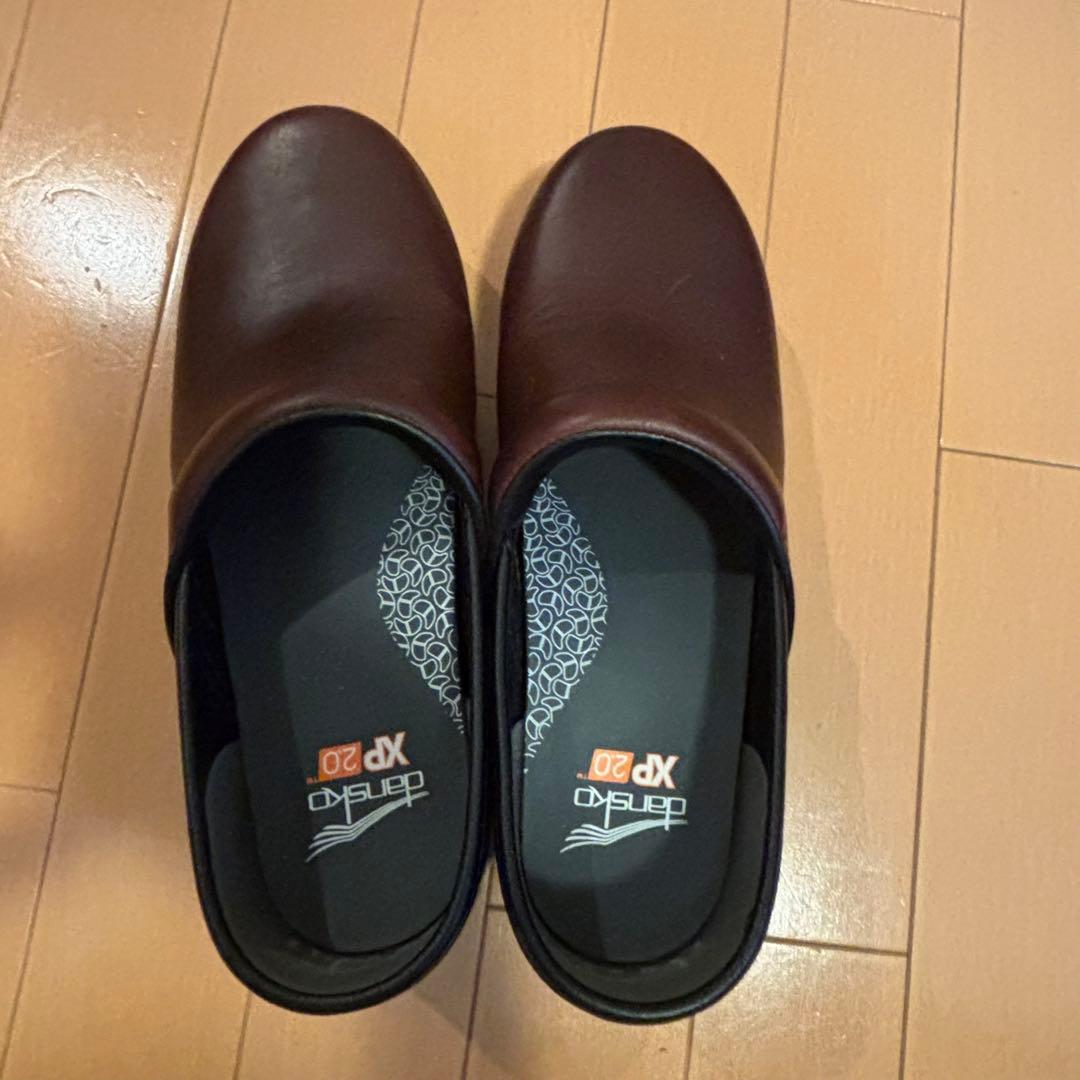 dansko ダンスコ PRO XP 2.0 レザーサボ クロッグ38 茶