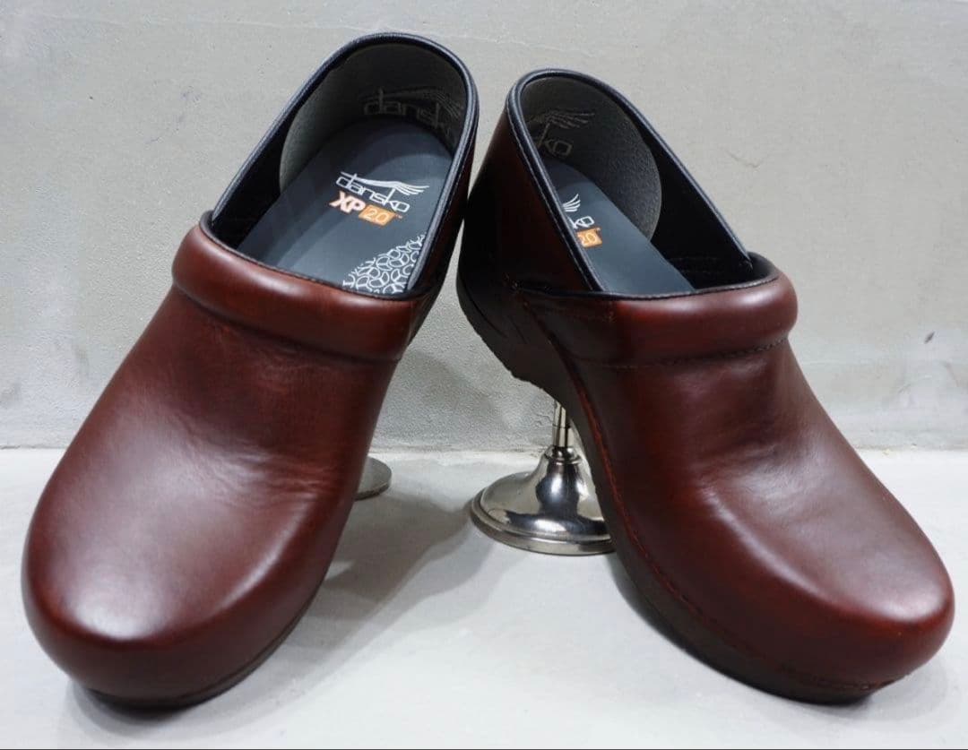 dansko ダンスコ PRO XP 2.0 レザーサボ クロッグ38 茶