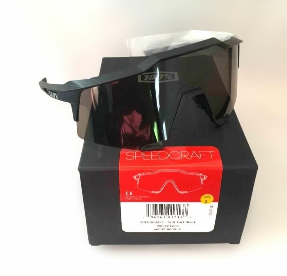 最新版 100% SPEEDCRAFT ブラック ワンハンドレッド サングラス