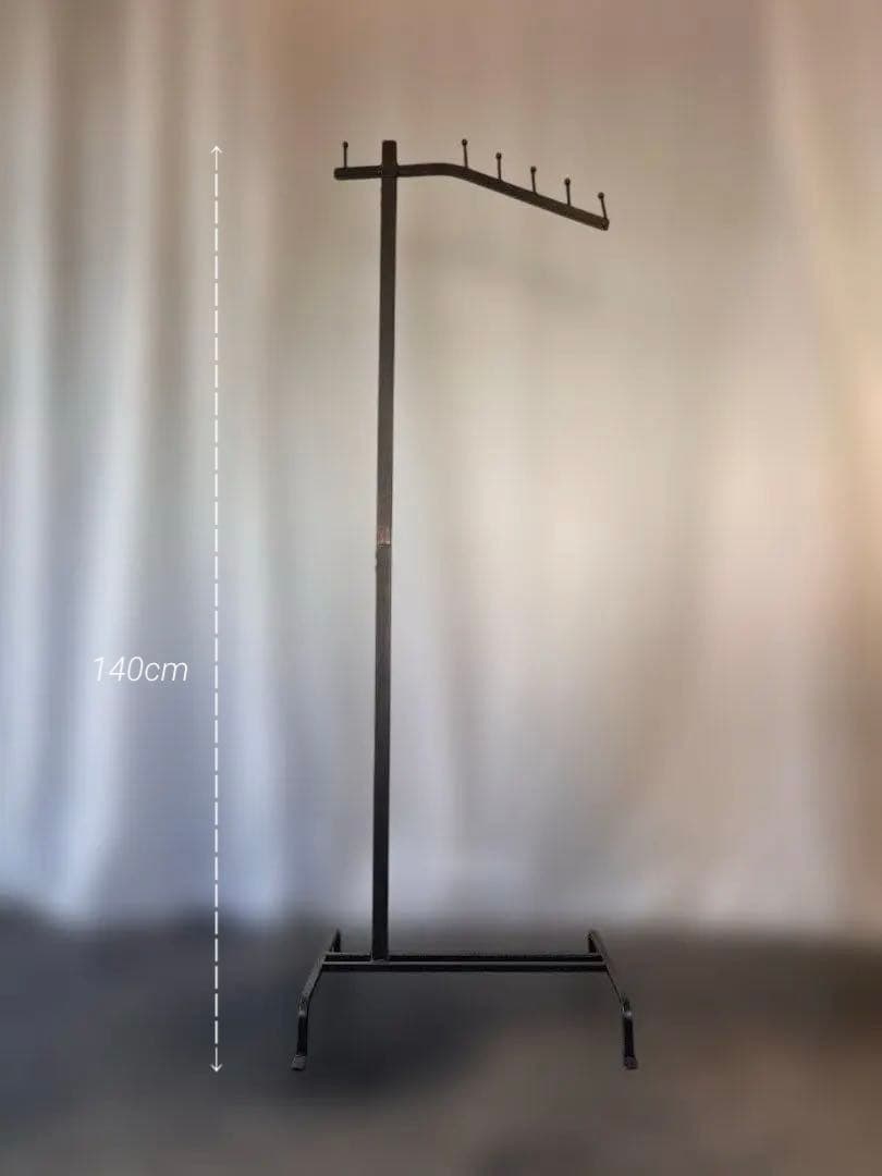 アイアンハンガーラック ハンガー6本付き スラントハンガー