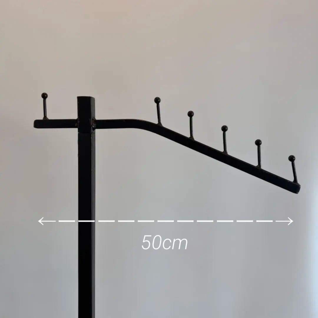 アイアンハンガーラック ハンガー6本付き スラントハンガー