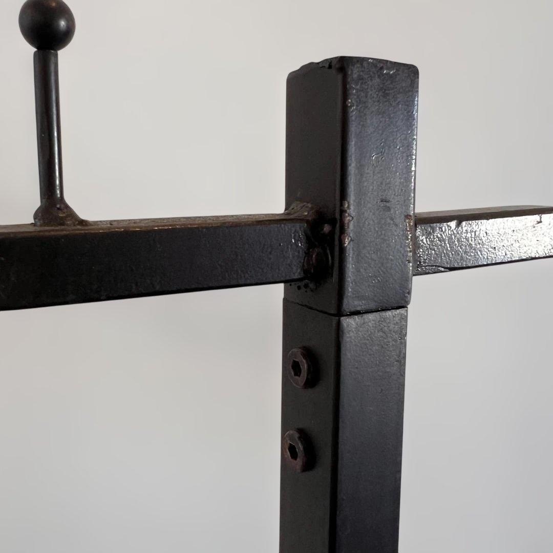 アイアンハンガーラック ハンガー6本付き スラントハンガー