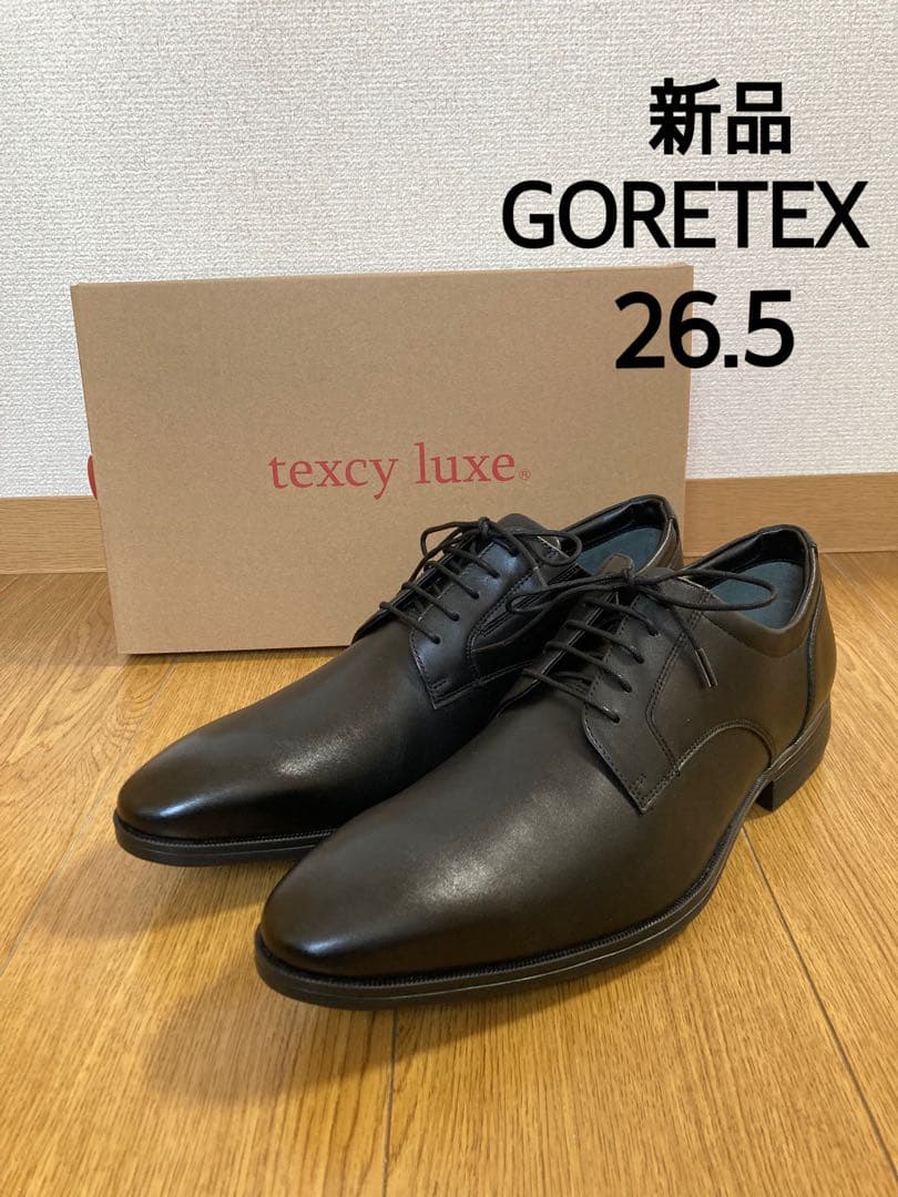 ※【新品】 texcy luxe asics ビジネスシューズ ゴアテックス