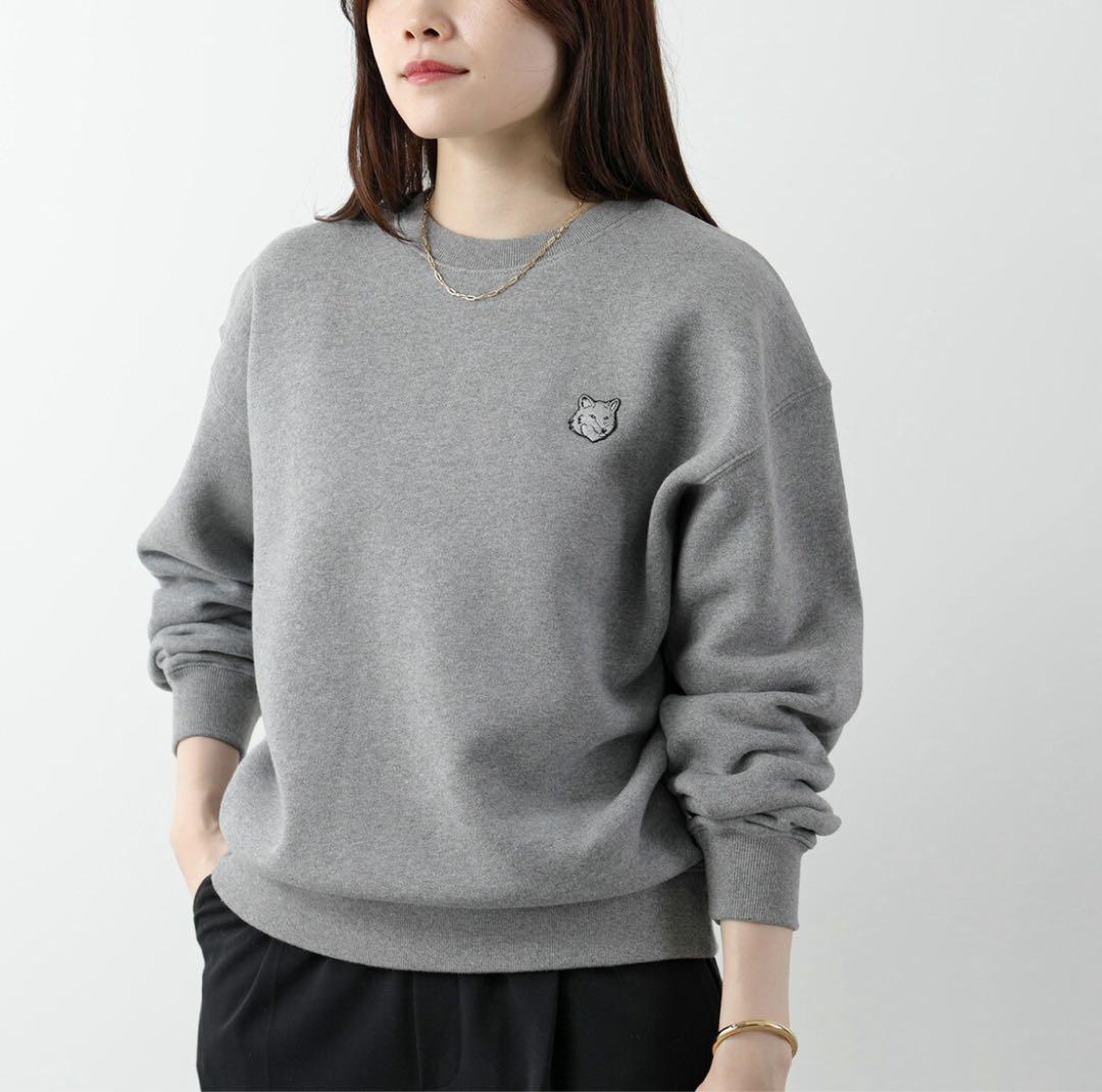 新品 MAISON KITSUNE メゾンキツネ スウェット グレーS