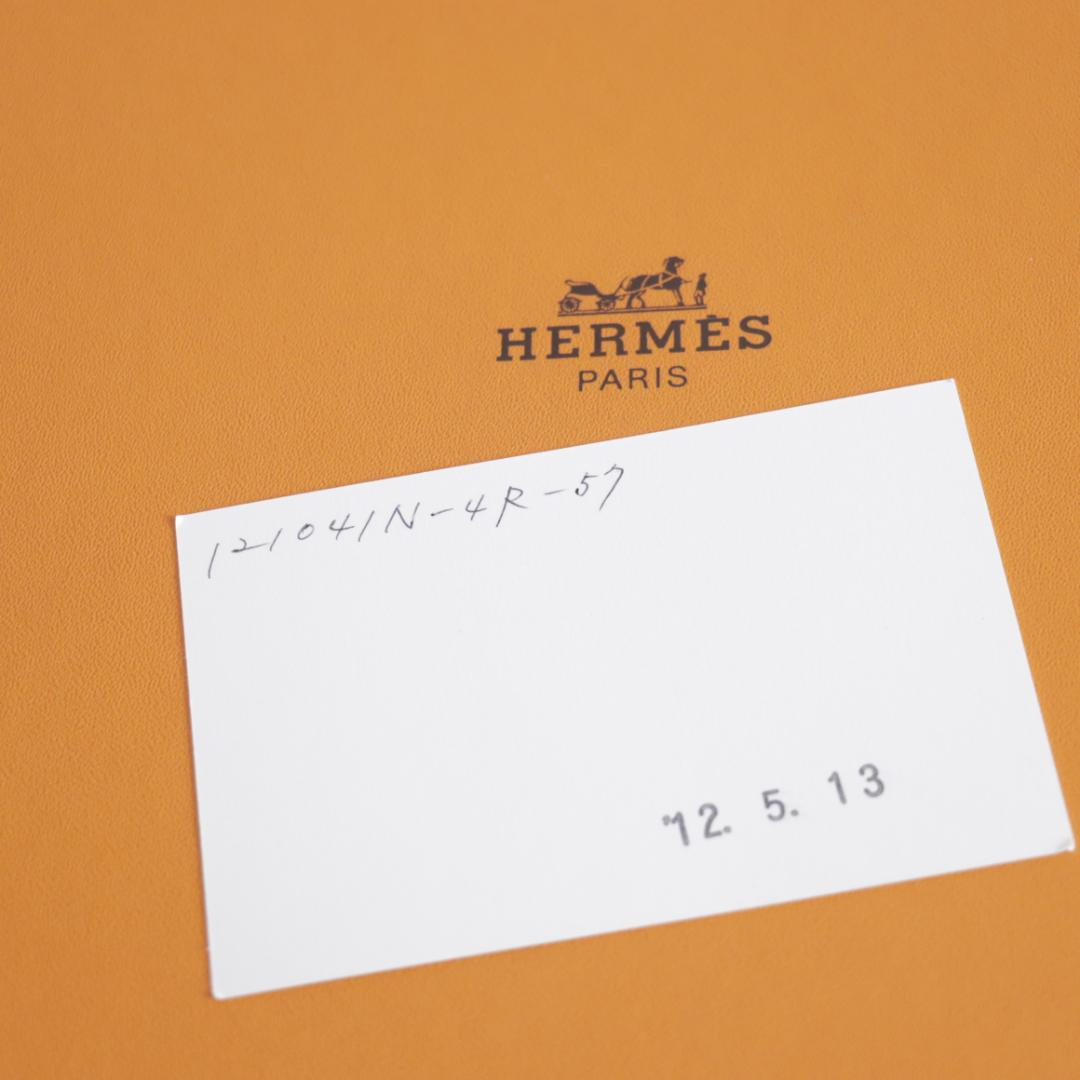 極美品！エルメス　最高級中折れハット　リネン×ディアスキン　鹿革　メンズ