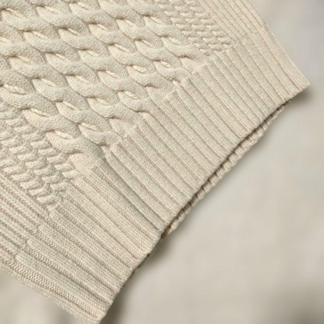 Curensology アラン チルデン ニット ベスト　アイボリー