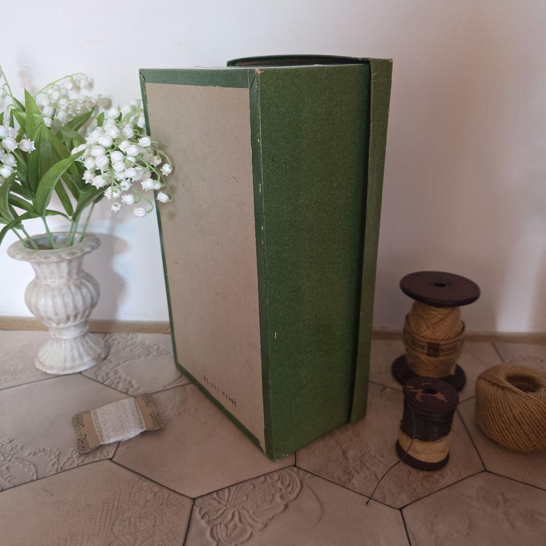 専用となります　フランスアンティーク　糸箱　デットストック糸付き　裁縫　収納箱