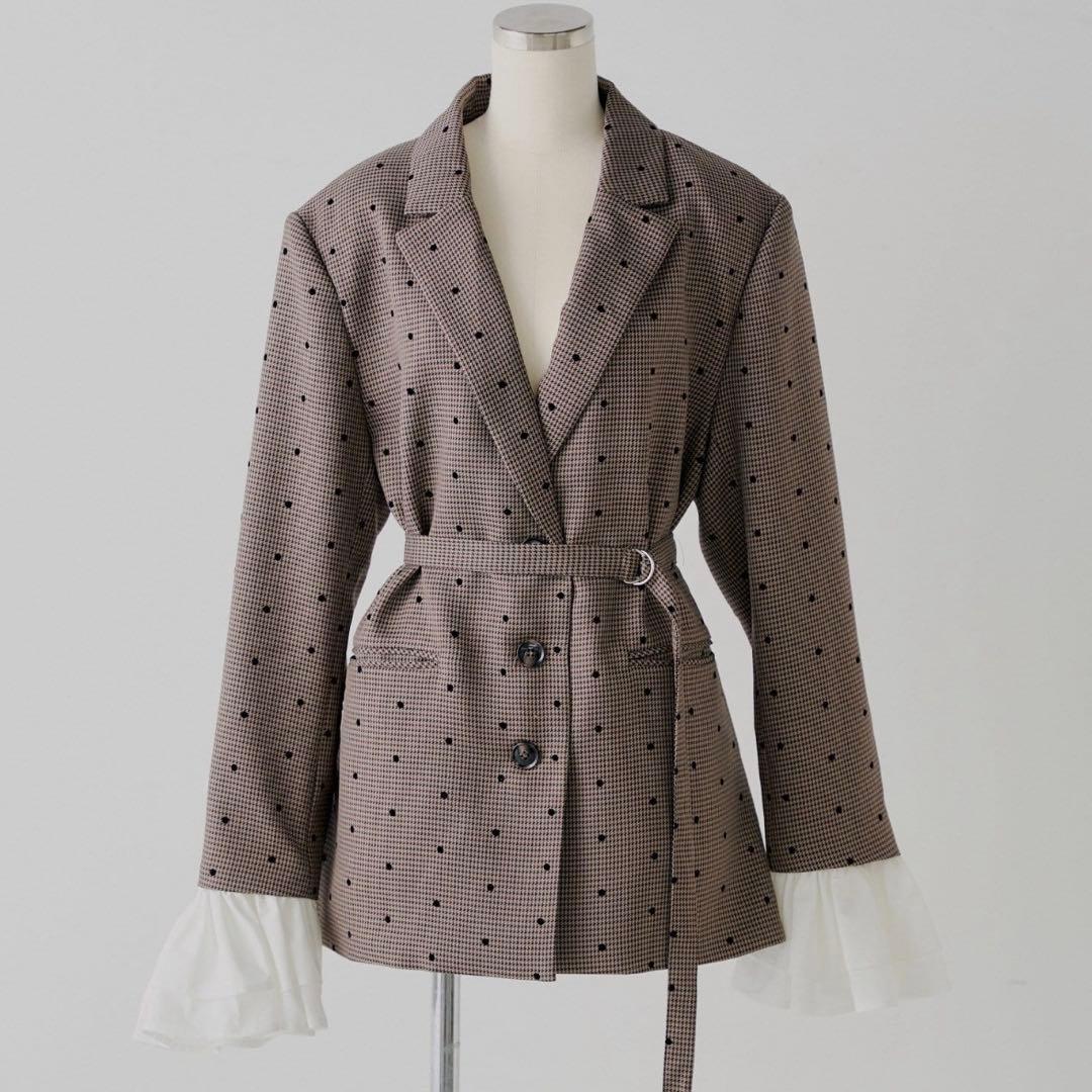 【yuzuコラボ企画】袖フリルオーバージャケット chico