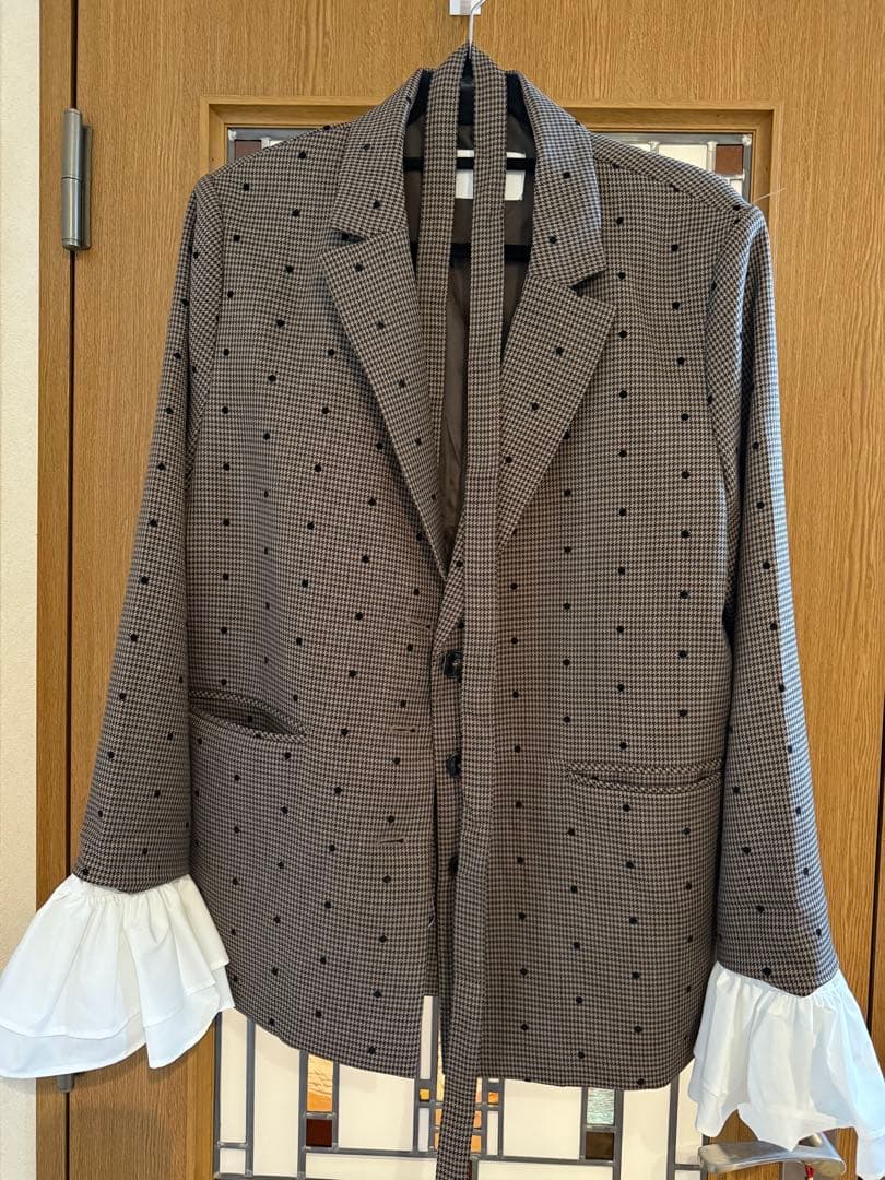 【yuzuコラボ企画】袖フリルオーバージャケット chico