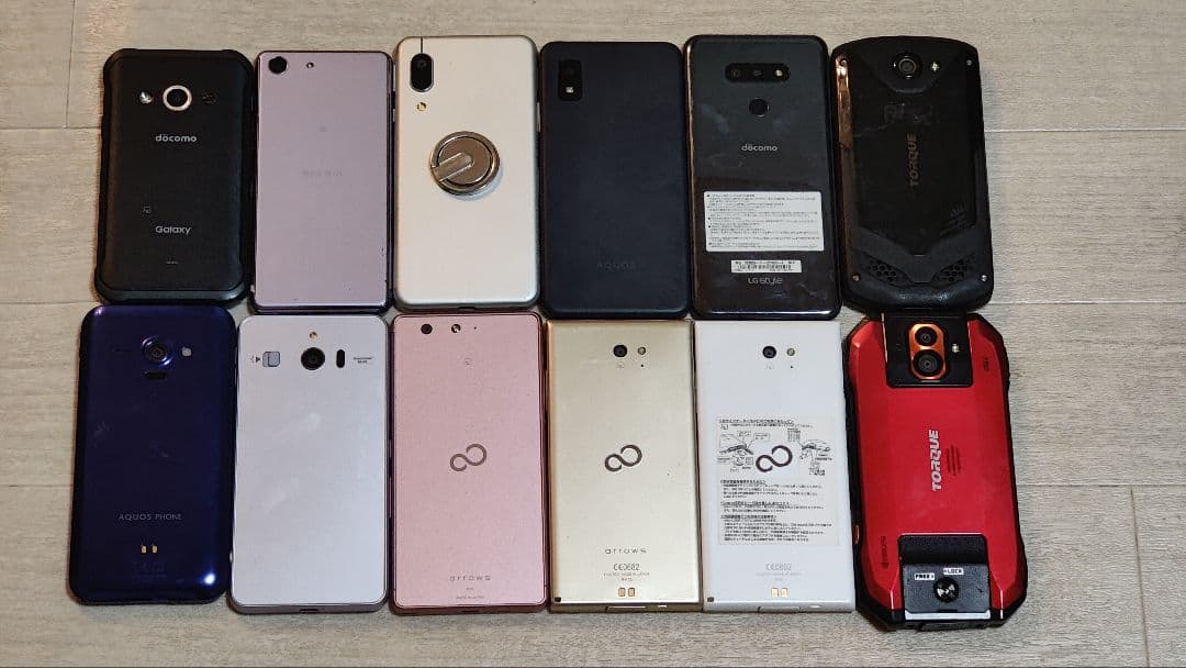 まとめ売り12台 スマートフォン本体セット通電確認済み