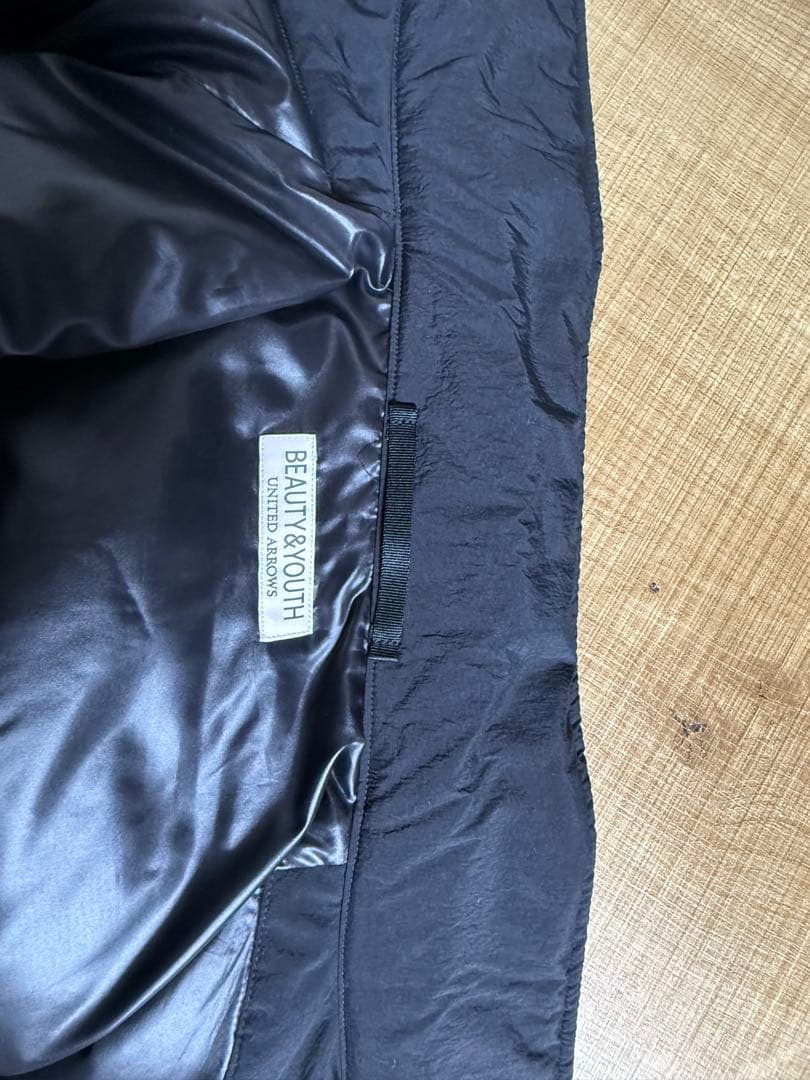 BEAUTY&YOUTH ADSダウン コーチジャケット 黒 ブラック M