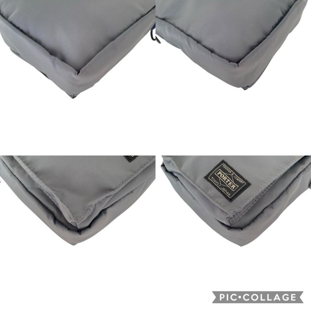 未使用級 ポーター タンカー PX バーティカル　ショルダーバッグ 　グレー系