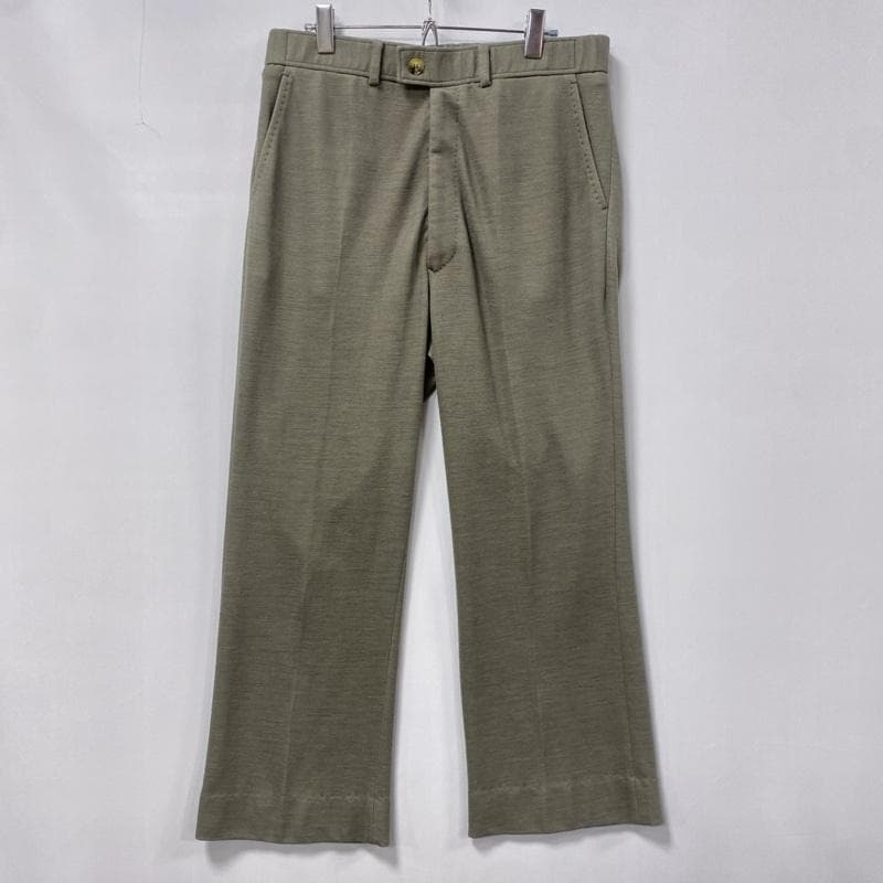 イーオールドアンドニューマン/ウールジャージースポーツスラックス/緩やかフレア