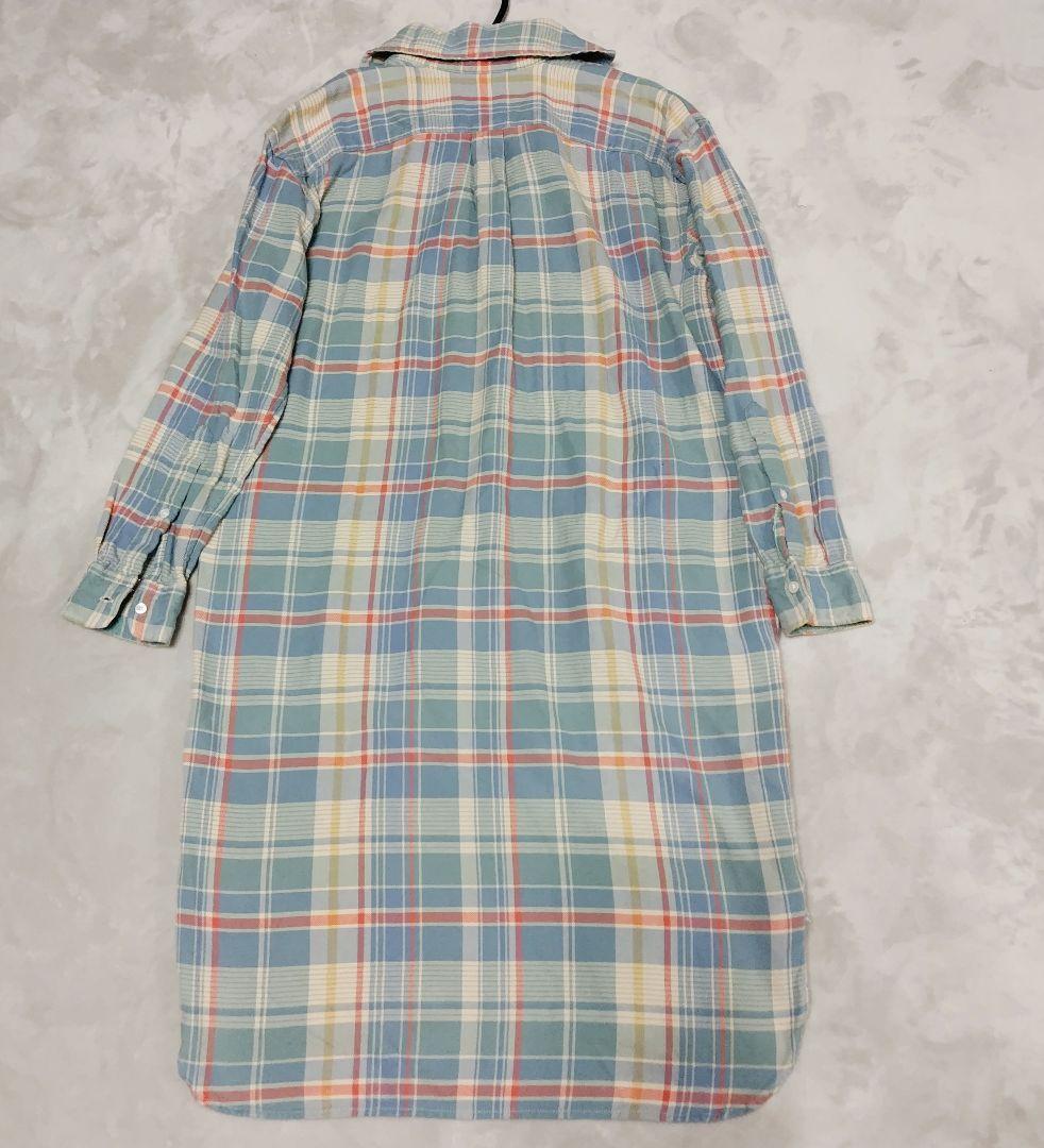 ポロラルフローレン マドラスチェックシャツワンピース 現行タグ