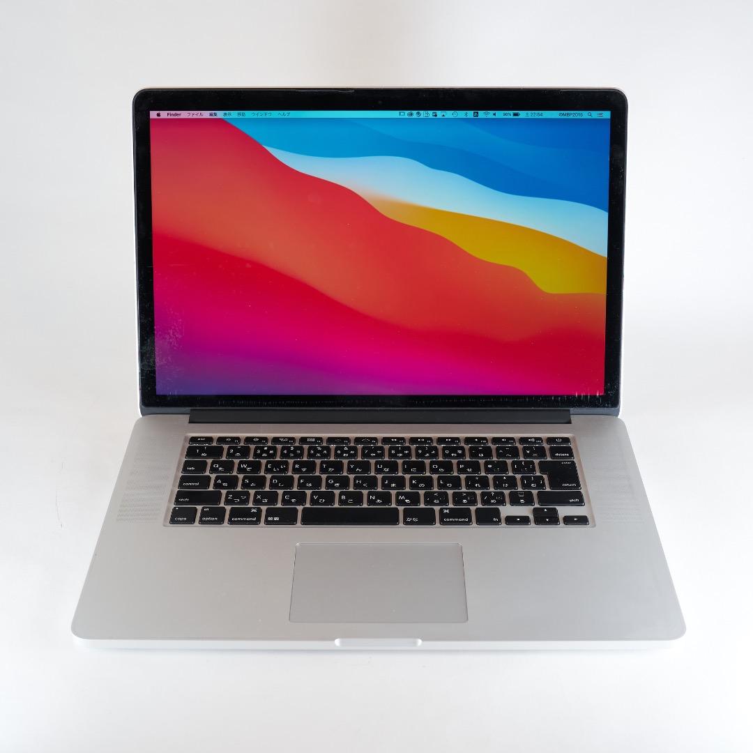 MacBook本体 Mac Book Pro 2015 i7 16GB SSD 500B A1398