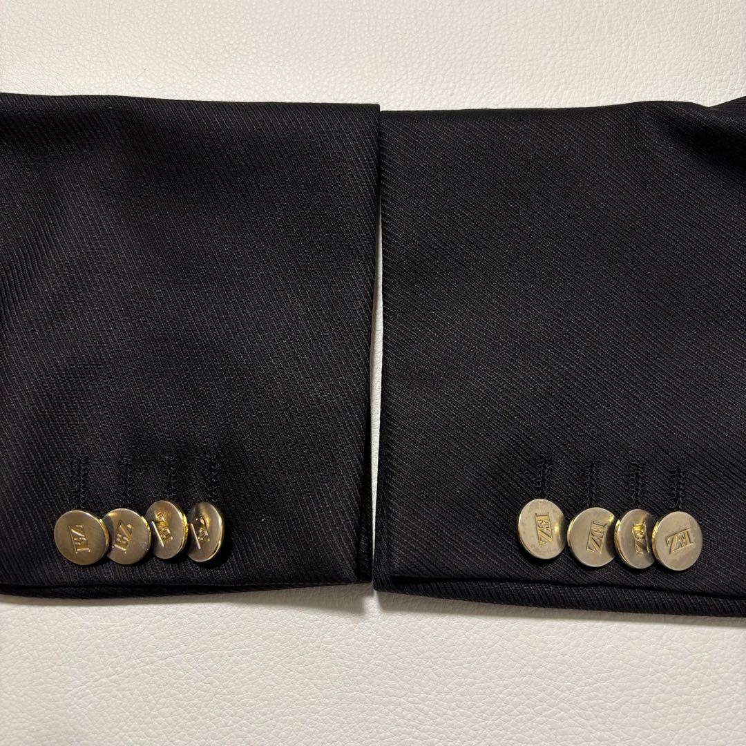 美品 エルメネジルドゼニア[カシミヤシルク XL 銀ボタン]テーラードジャケット