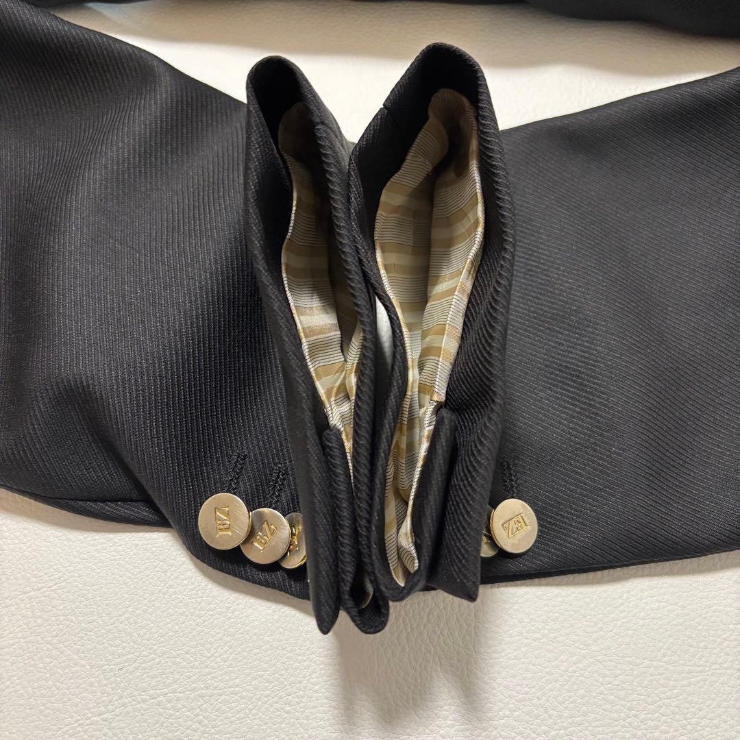 美品 エルメネジルドゼニア[カシミヤシルク XL 銀ボタン]テーラードジャケット