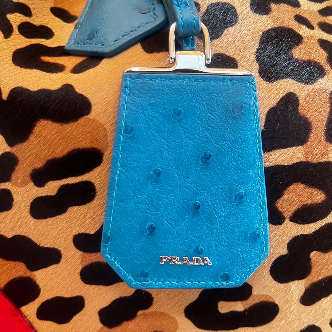 prada レオパード　豹　ハラコ　バッグ　レッド　ヘアカーフ　chieko+