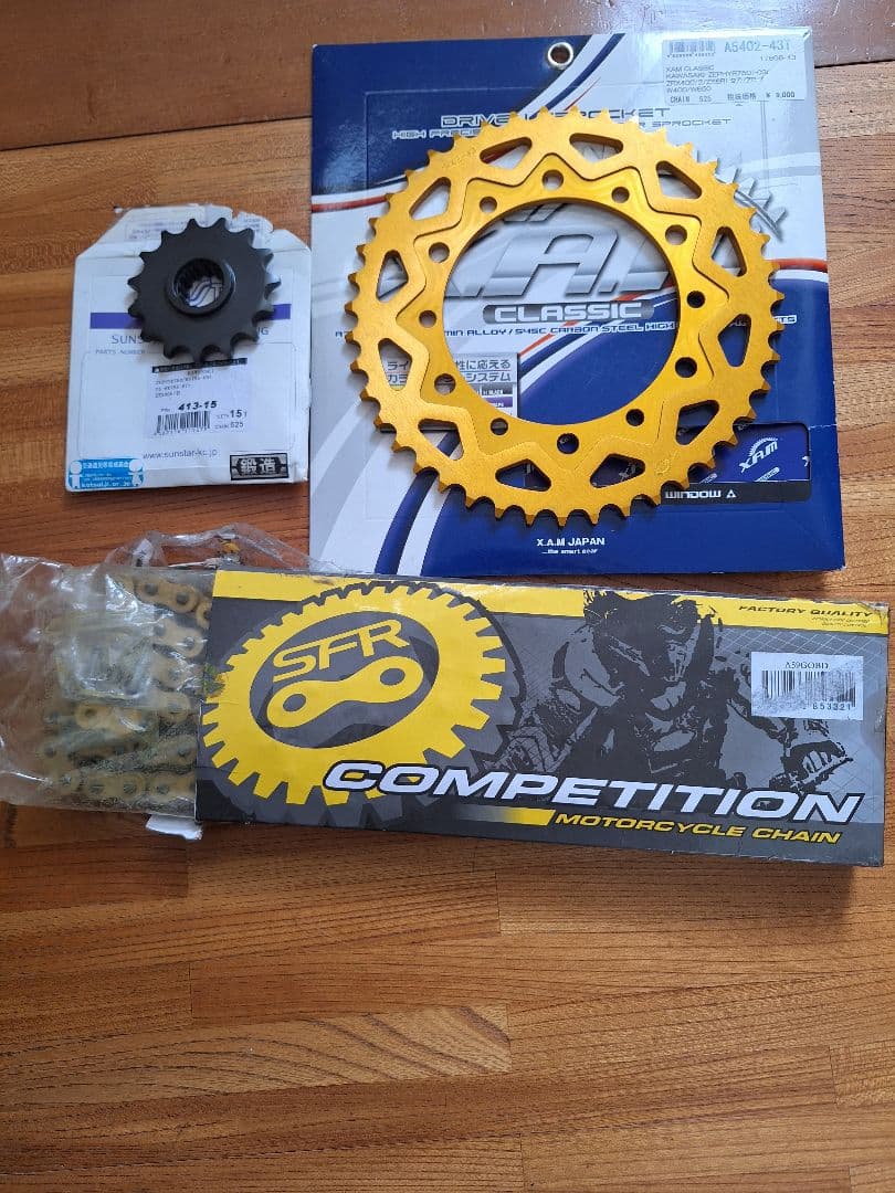 ZRX400 スポロケット チェーン セット