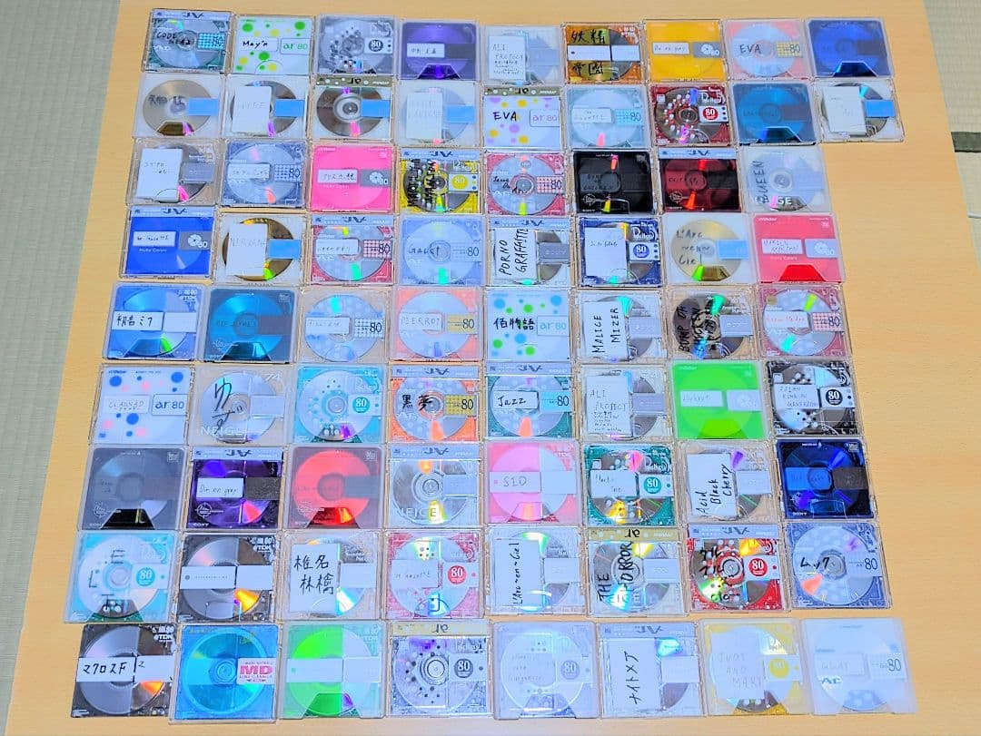 ★MDディスク★　74枚セット　初期化済　mini disc　レンズクリーナー