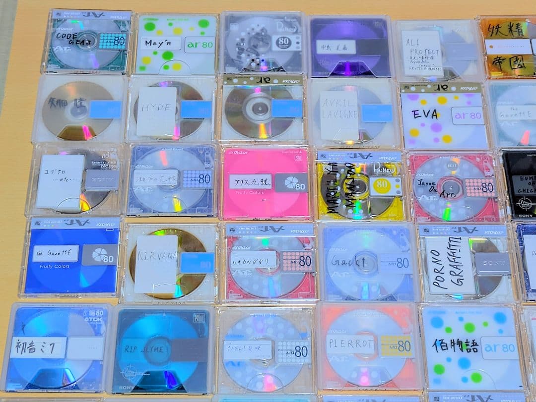 ★MDディスク★　74枚セット　初期化済　mini disc　レンズクリーナー